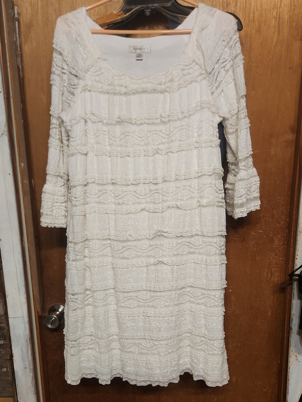 Women's  Textured Ruffle Shift Dress